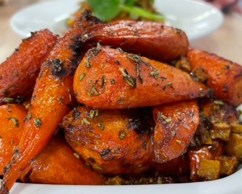 Fennel & Clove Wedding Catering & Sepcial Event Catering - Cumbria, The Lake District & southern scotland - honey roasted sticky fennel carrots